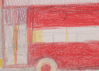 Untitled (Double Decker Bus), Drawing