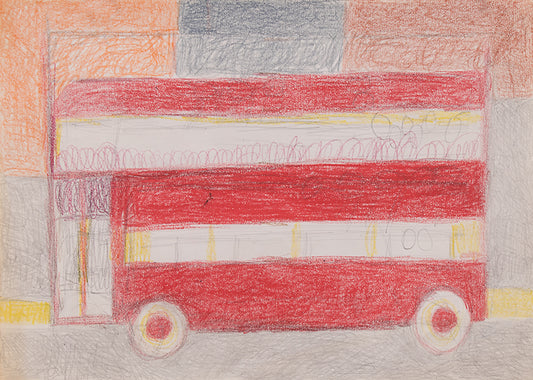 Untitled (Double Decker Bus), Drawing
