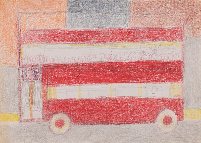 Untitled (Double Decker Bus), Drawing