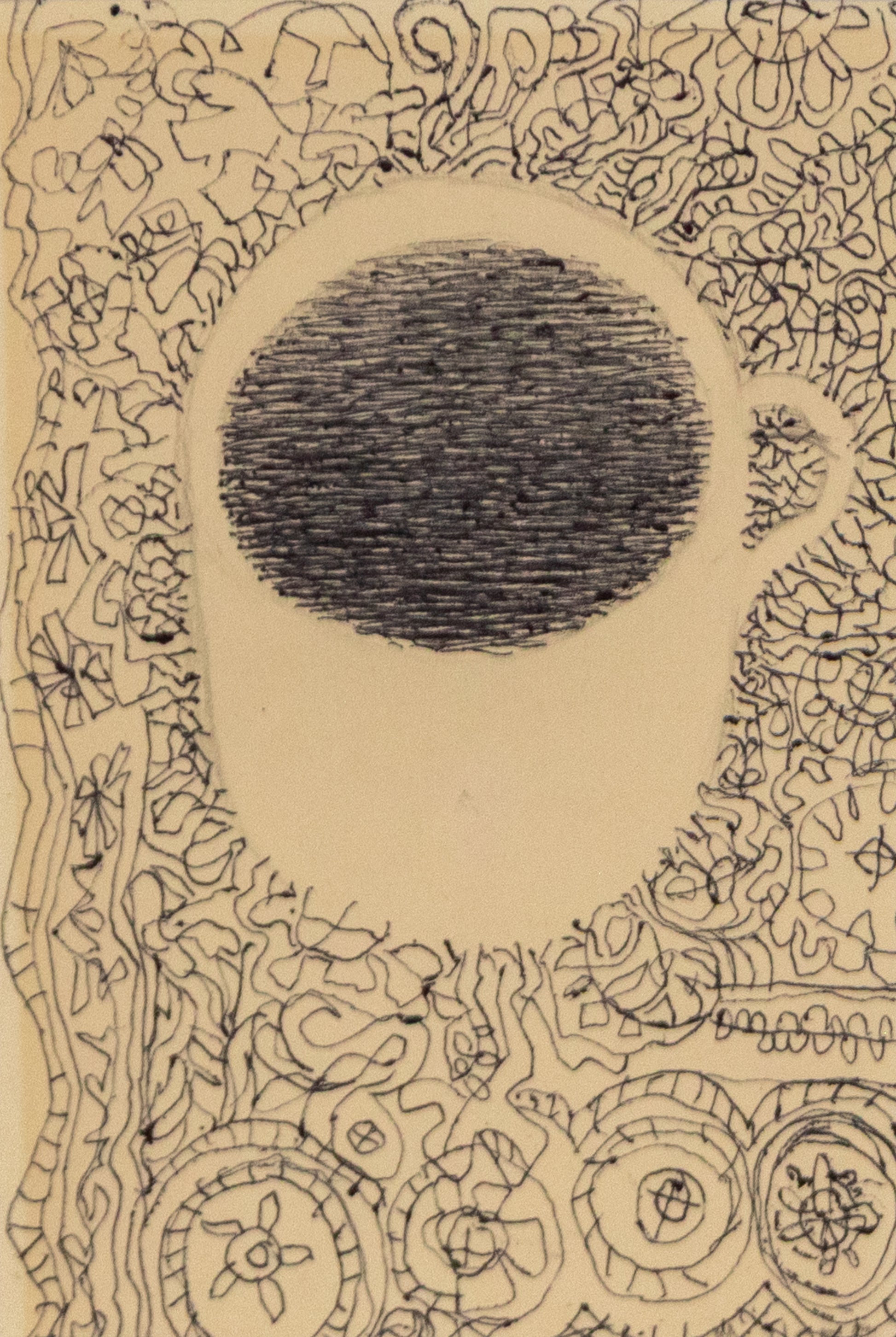 Margo Hoff (1910-2008) artwork for sale. Tea Cup, Drawing, Denver, Colorado, Art Gallery)