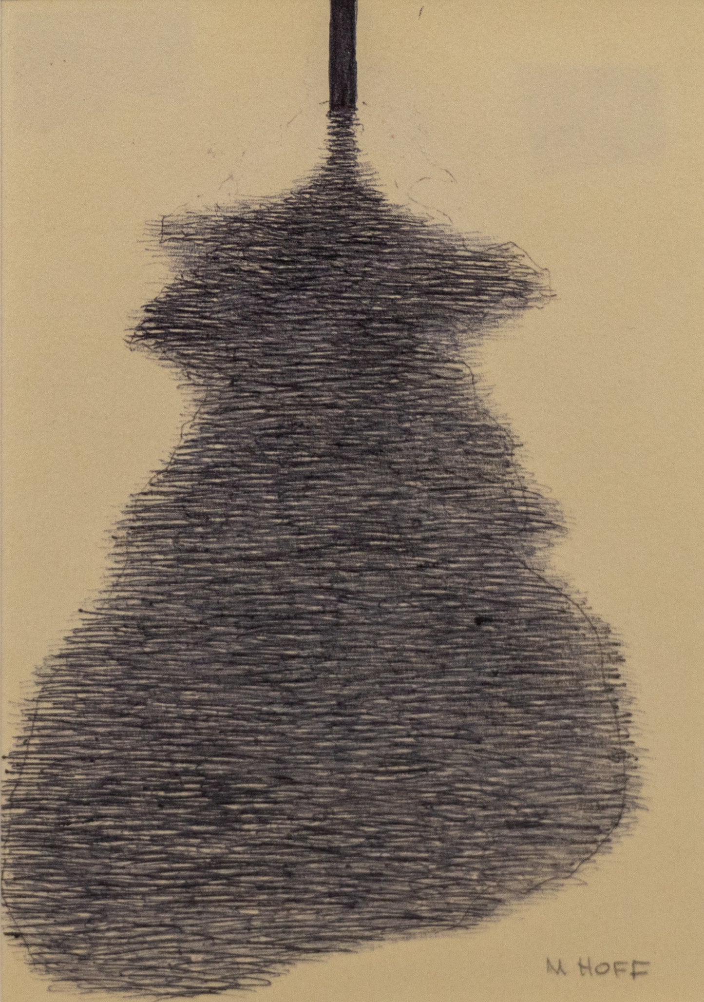 Margo Hoff (1910-2008) artwork for sale. Tree Shadow, Drawing, Denver, Colorado, Art Gallery)
