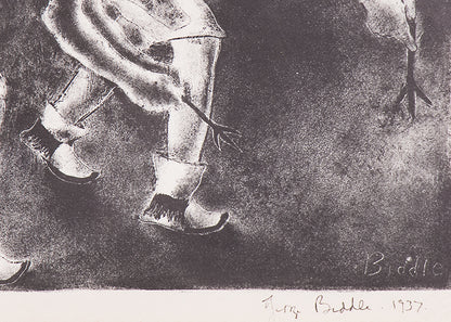 Buffalo Dance (Native American Procession), Print, 1937