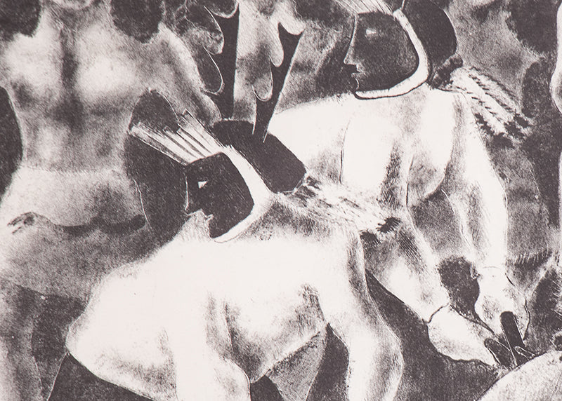Buffalo Dance (Native American Procession), Print, 1937