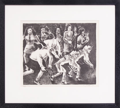 Buffalo Dance (Native American Procession), Print, 1937