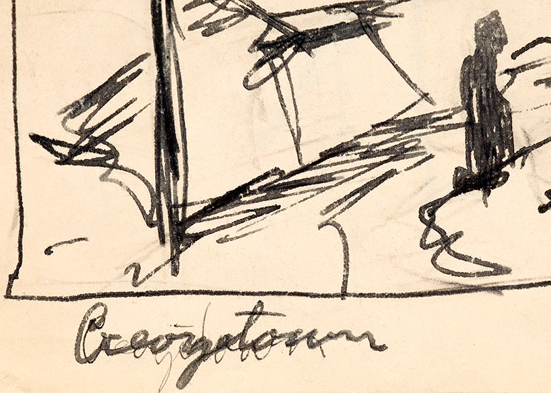 Georgetown (Church in the Mountains, Colorado), Drawing, 1938