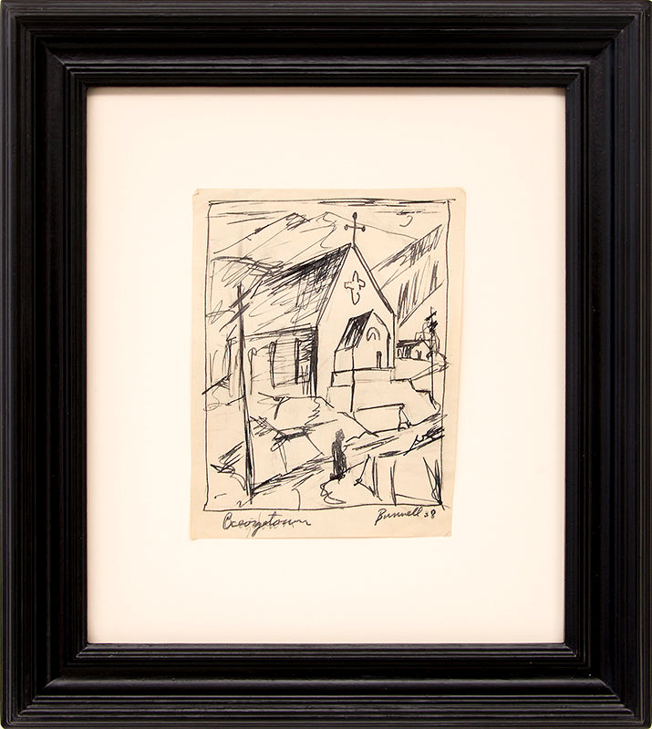 Georgetown (Church in the Mountains, Colorado), Drawing, 1938