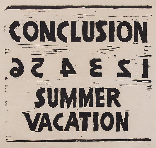 Untitled (Conclusion Summer Vacation), Print