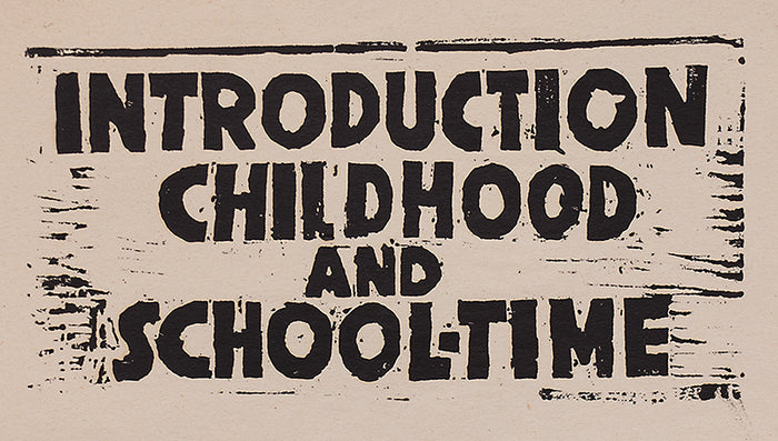 Untitled (Introduction Childhood and School Time), Print