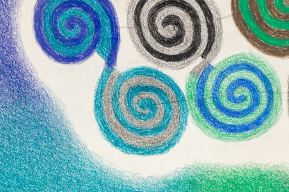Untitled (Seven Spirals), Drawing, 1967
