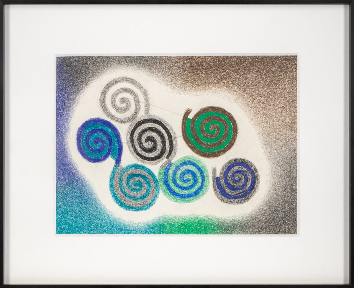 Untitled (Seven Spirals), Drawing, 1967