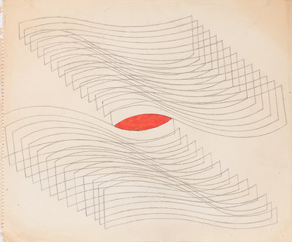 Untitled (Opposing Waves), Drawing