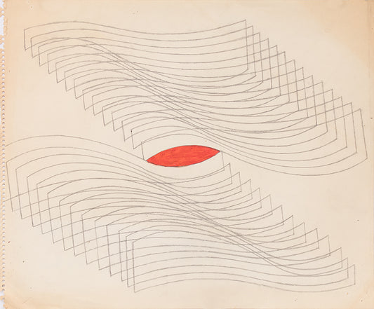 Untitled (Opposing Waves), Drawing