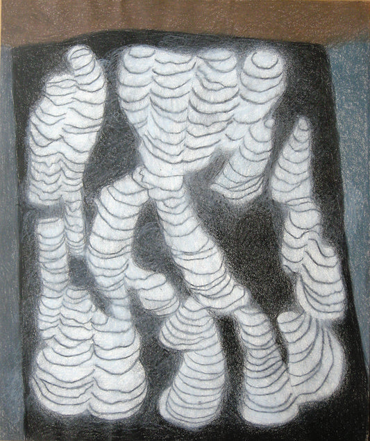 Untitled (Stalactites and Stalagmites), Drawing