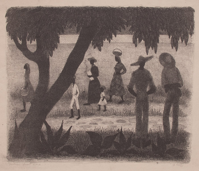 Haitian Street Scene, Print