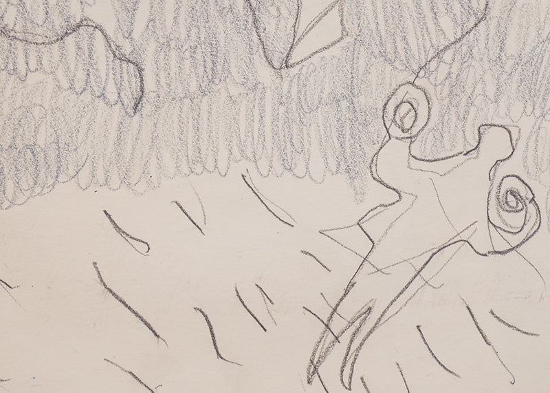 Untitled (Flying a Kite), Drawing