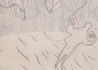 Untitled (Flying a Kite), Drawing