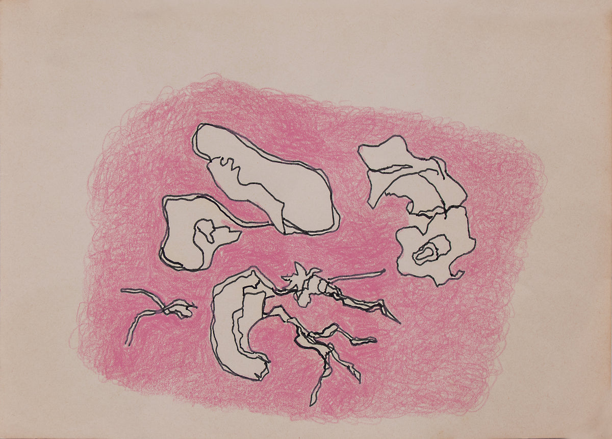 Untitled (Topography in Pink), Drawing