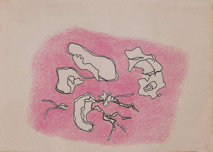 Untitled (Topography in Pink), Drawing