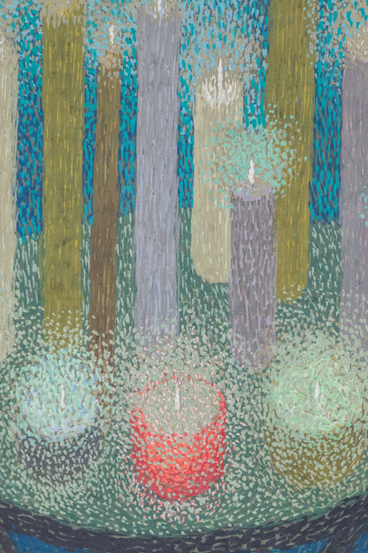 Lighted Candles, 20, Painting, 1954
