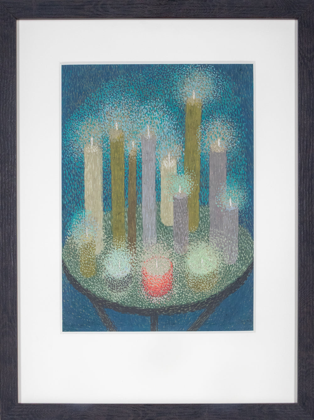 Lighted Candles, 20, Painting, 1954