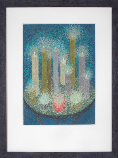 Lighted Candles, 20, Painting, 1954