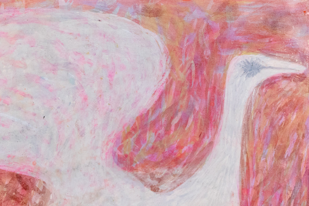 White Bird Landing, or Sea Bird, Painting, circa 1960
