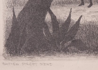 Haitian Street Scene, Print