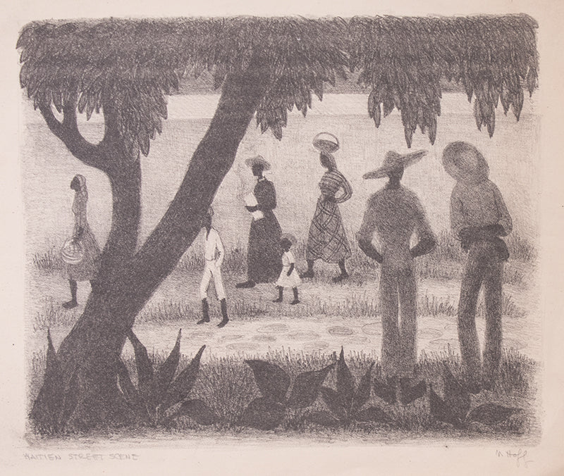 Haitian Street Scene, Print