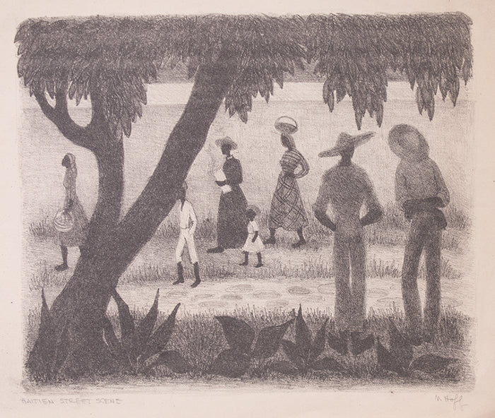 Haitian Street Scene, Print