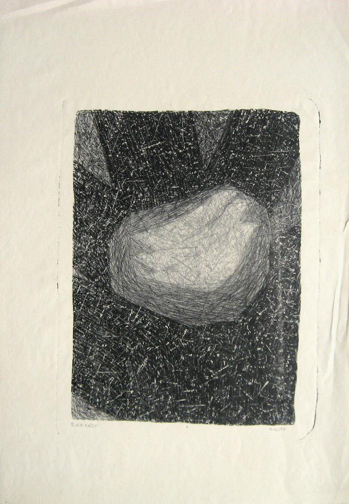 Bird Nest (Abstract in Black and White), Print