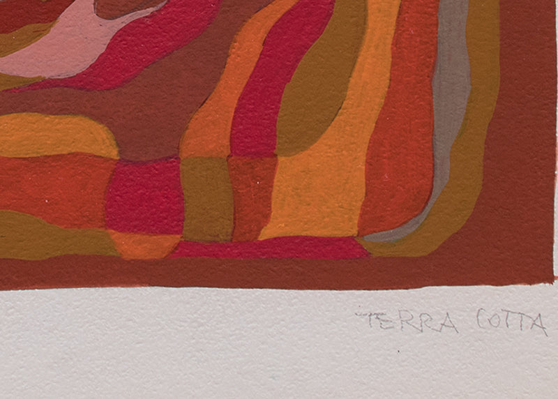 Sketch for Wall Painting, Terracotta, Painting