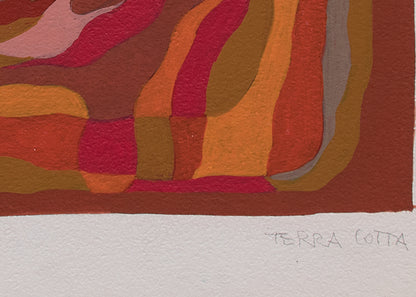 Sketch for Wall Painting, Terracotta, Painting