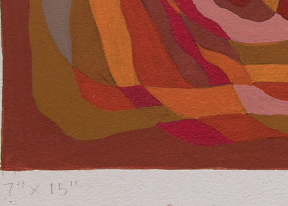 Sketch for Wall Painting, Terracotta, Painting