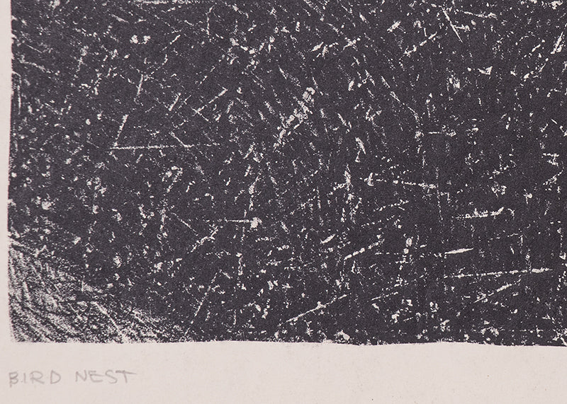 Bird Nest (Black and White Abstract), Print