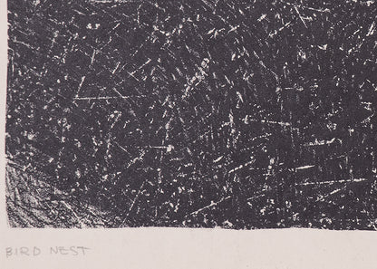 Bird Nest (Black and White Abstract), Print