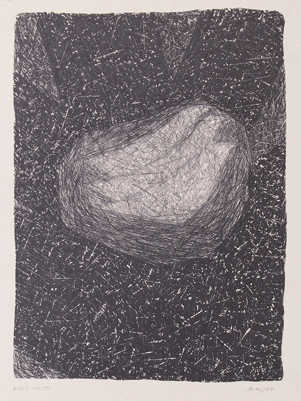 Bird Nest (Black and White Abstract), Print
