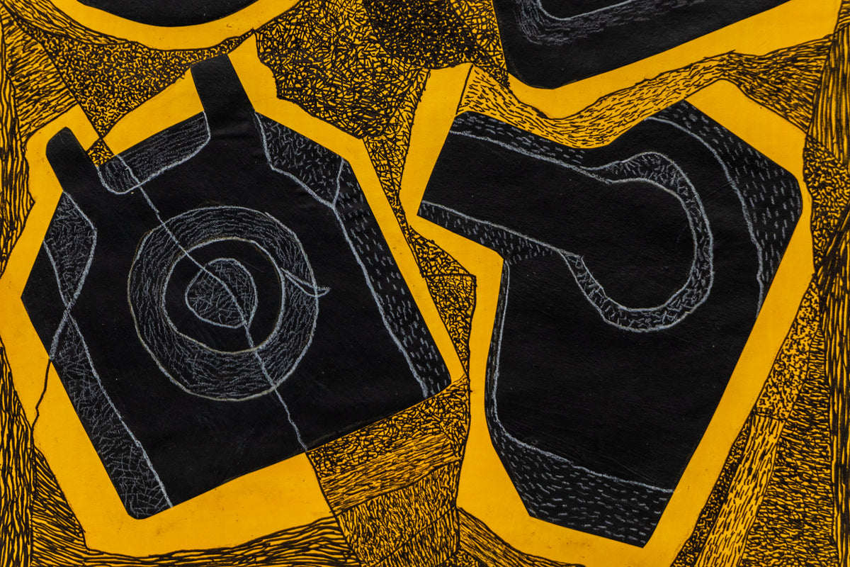 Untitled (Telephone, Phonograph), Painting