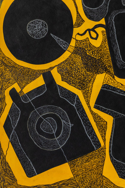 Untitled (Telephone, Phonograph), Painting