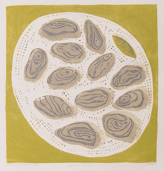 Oysters on a Plate (Artist's Proof), Print