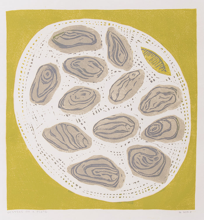 Oysters on a Plate, Print