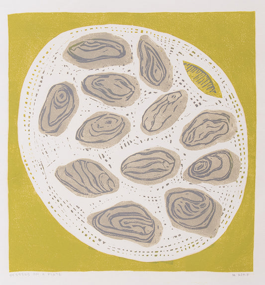 Oysters on a Plate, Print