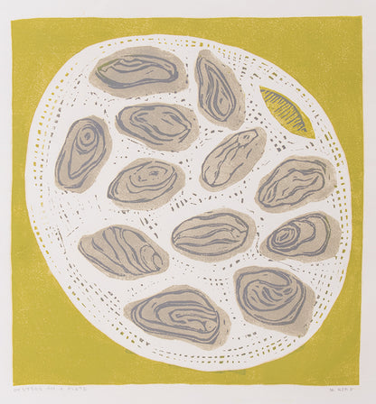 Oysters on a Plate, Print