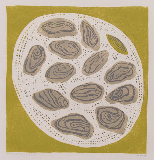 Oysters on a Plate, Print