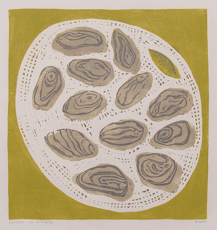 Oysters on a Plate, Print