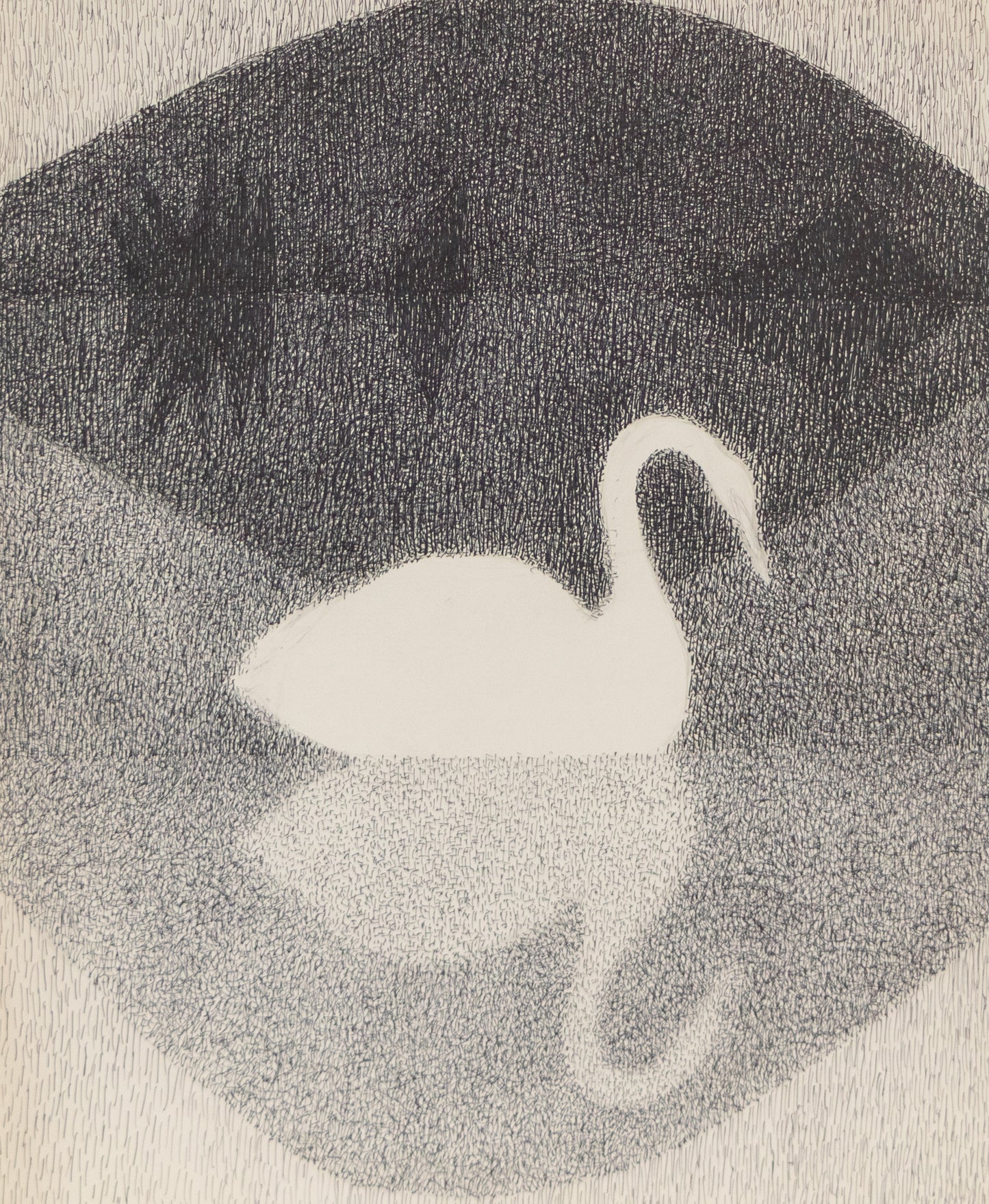 Margo Hoff (1910-2008) artwork for sale. The Pond, Drawing