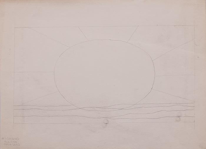 Sunrise Over Land, Drawing
