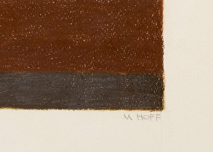 Vermilion Shutter (Artist's Proof for Paris Window), Drawing