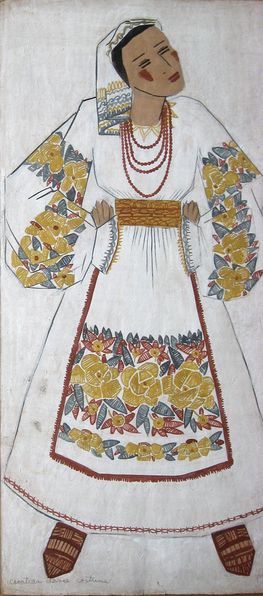 Croatian dance costume #23, Painting