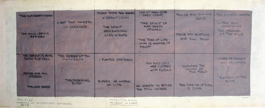 Message of Light, Themes for Mural, Drawing