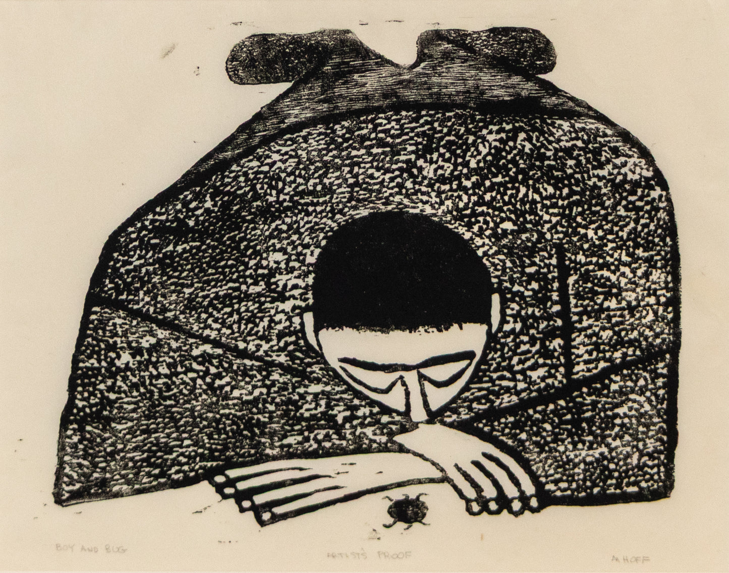 Boy and Bug, Artist proof, Print, 1950